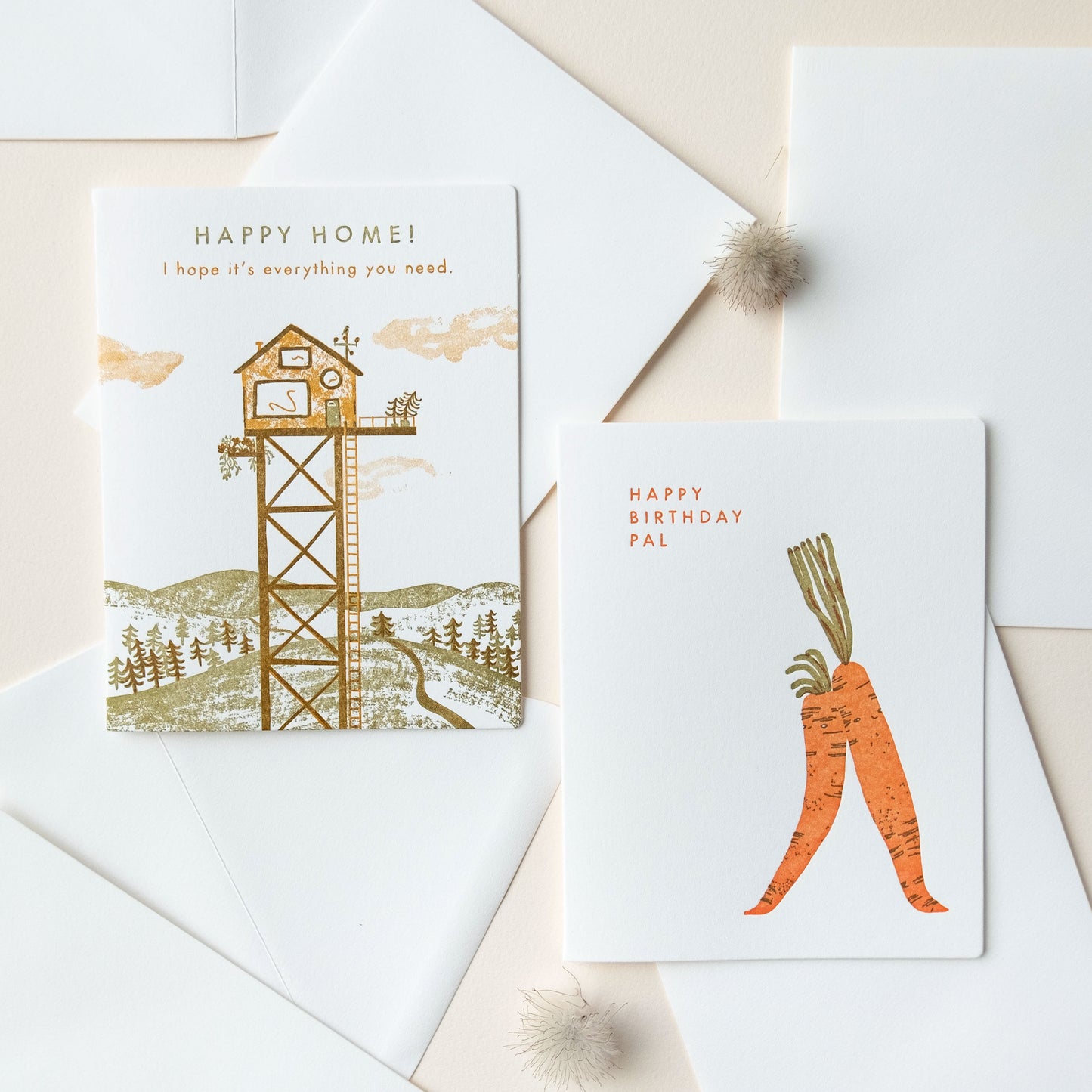 Happy Home | Nature Housewarming | Letterpress Card