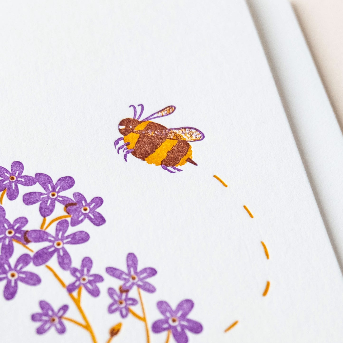 Mom Bumblebee | Flowers | Letterpress Card