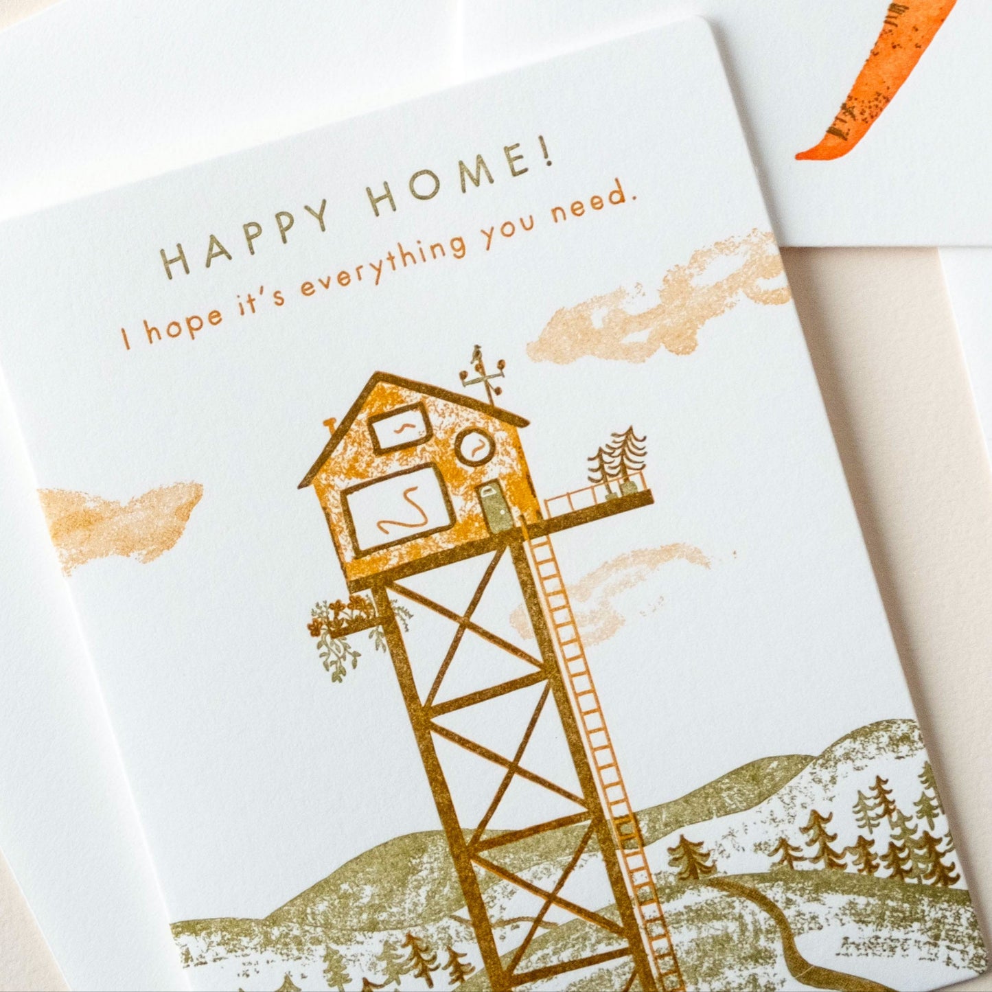 Happy Home | Nature Housewarming | Letterpress Card