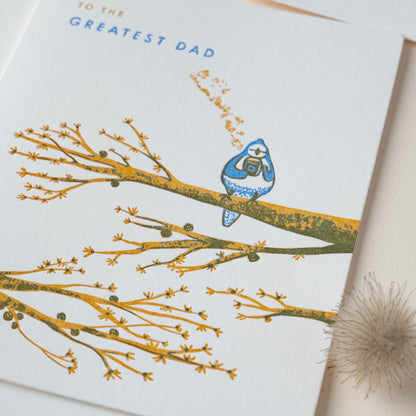 Greatest Dad Bird | Nature | Letterpress Card