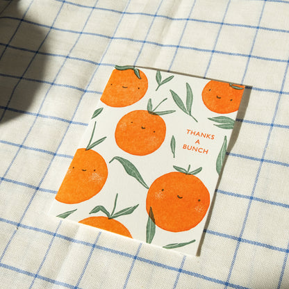 Thank You Oranges Greeting Card