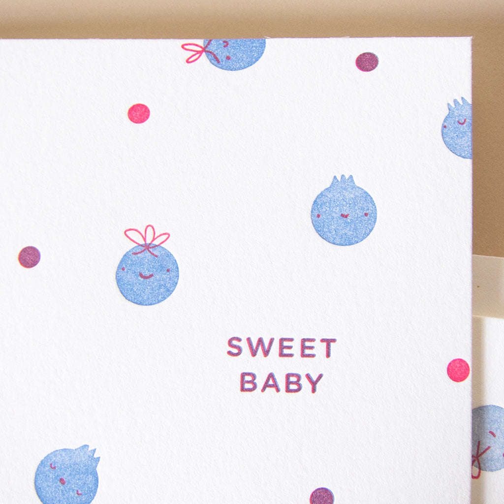 Blueberry babies Greeting Card