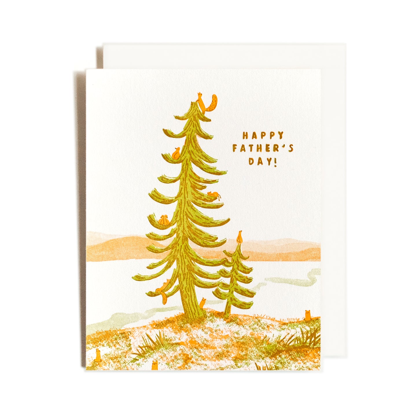 Father's Day Tree | Hiking | Letterpress Card