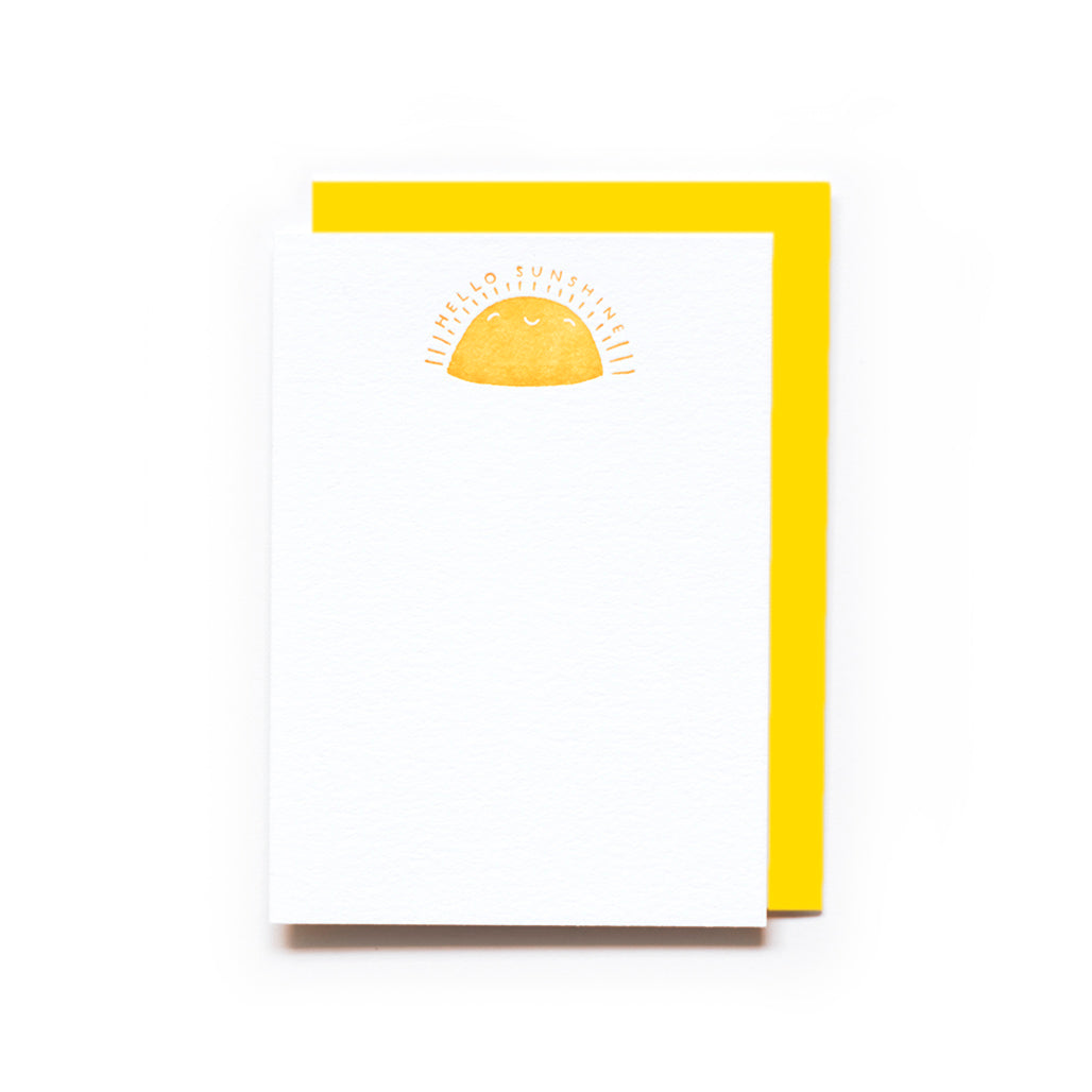 Sunshine | Letterpress Notecard Set of 9