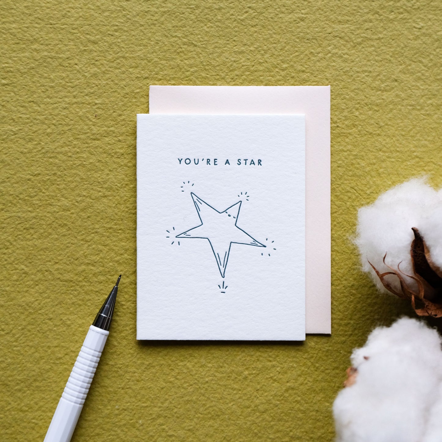 You're A Star | Mini Letterpress Card