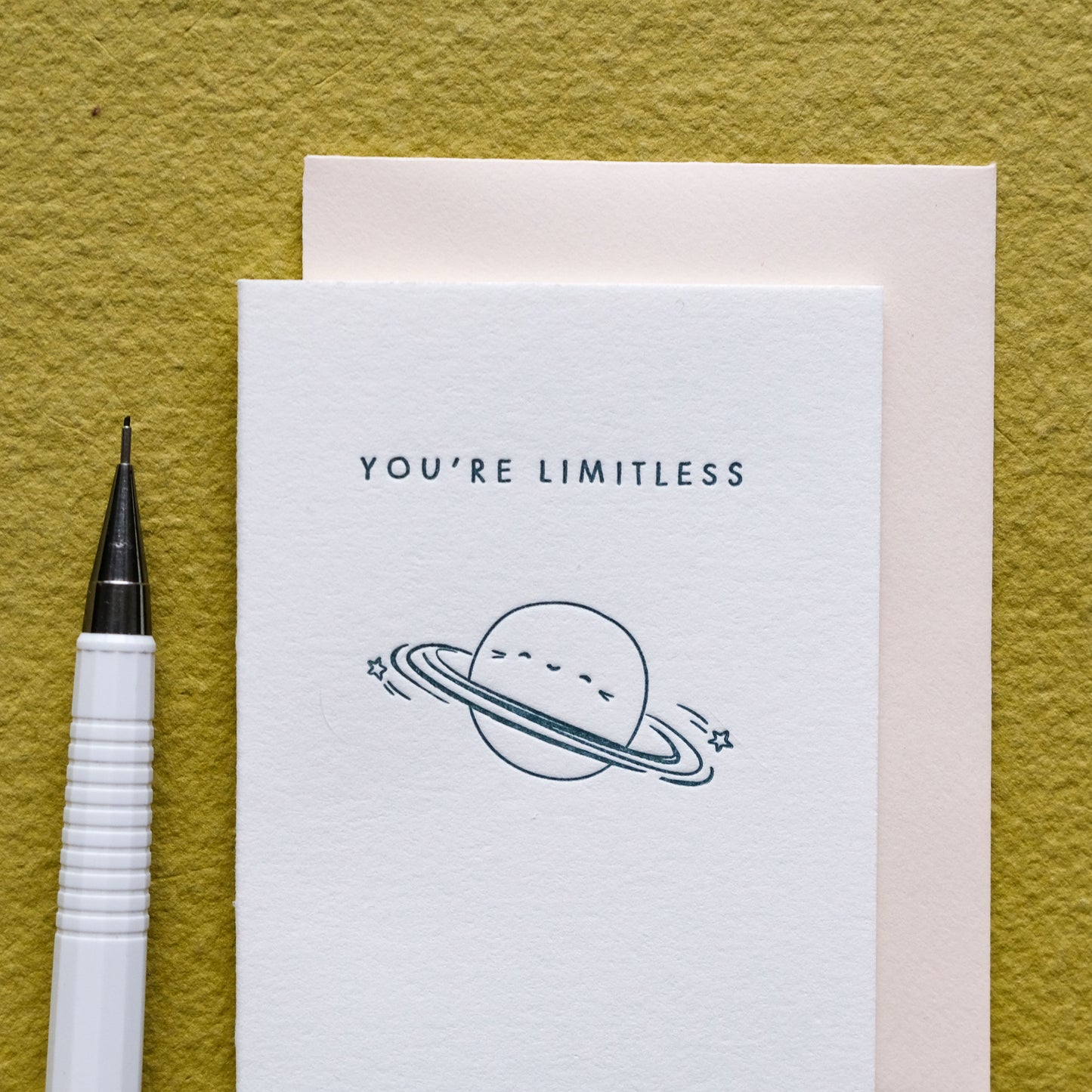 You're Limitless Planet | Mini Letterpress Card