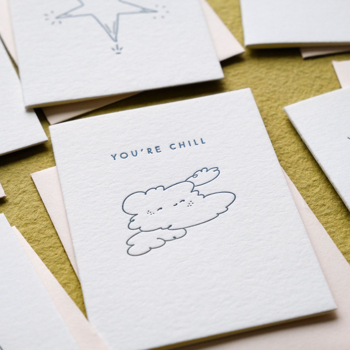 You're Chill Cloud | Mini Letterpress Card