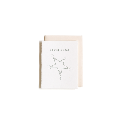 You're A Star | Mini Letterpress Card