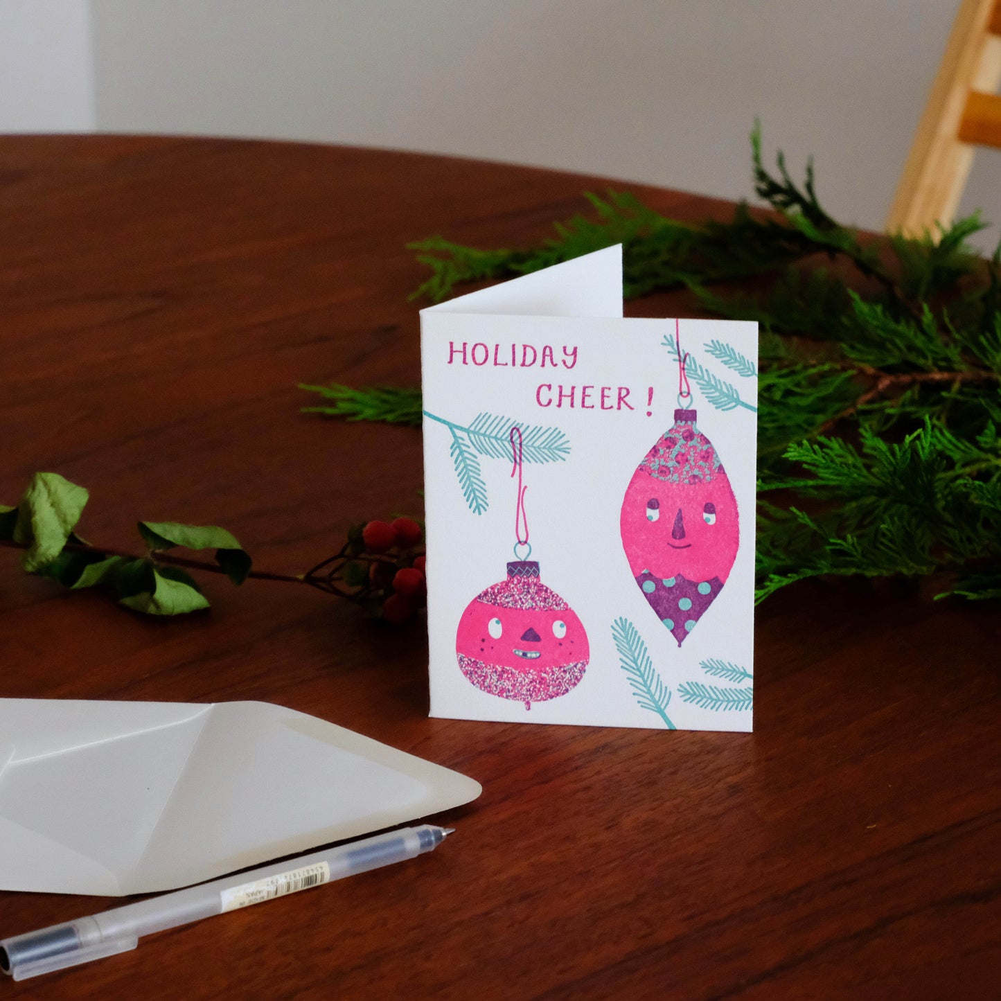 Ornaments Cheer Greeting Card