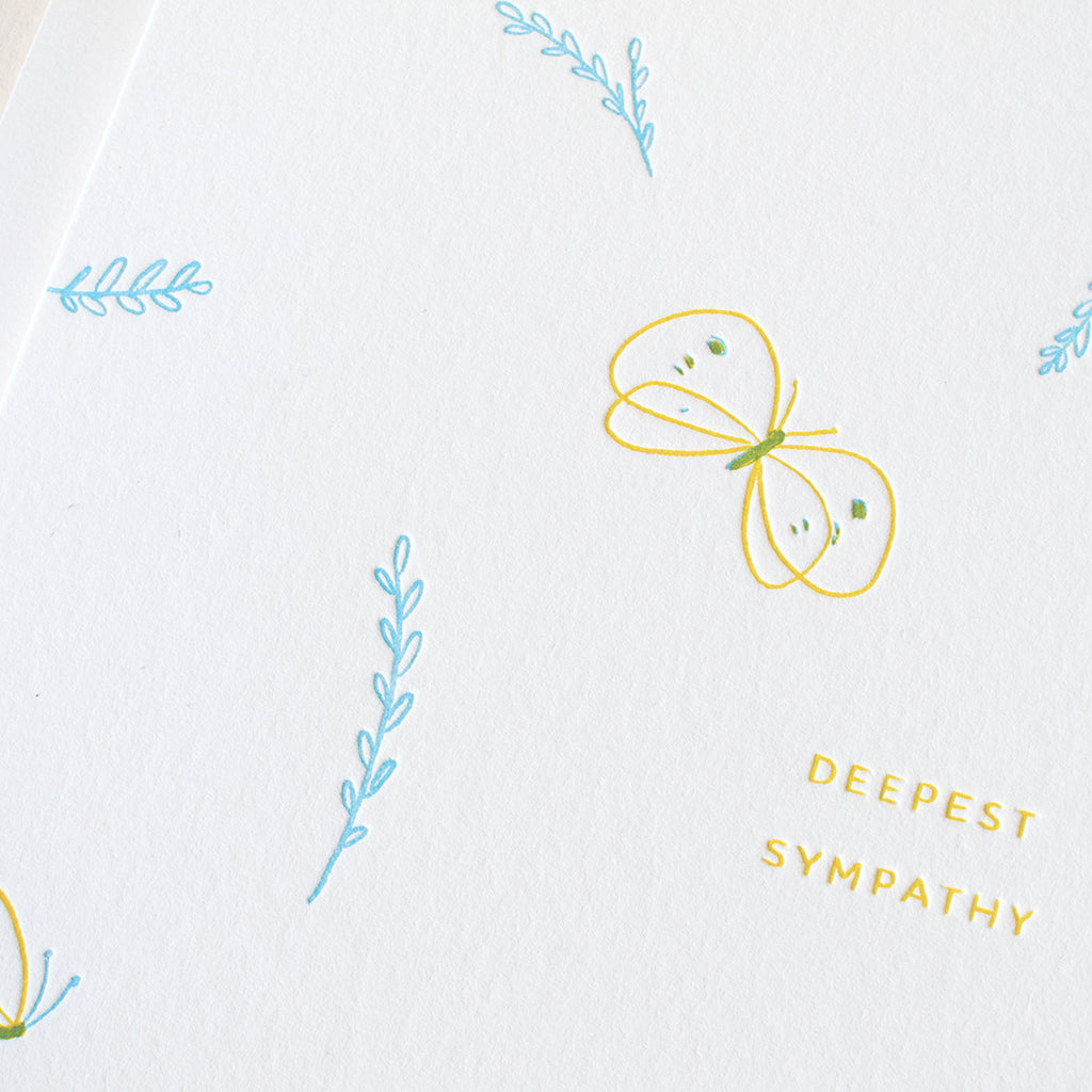 Sympathy Butterflies Greeting Card